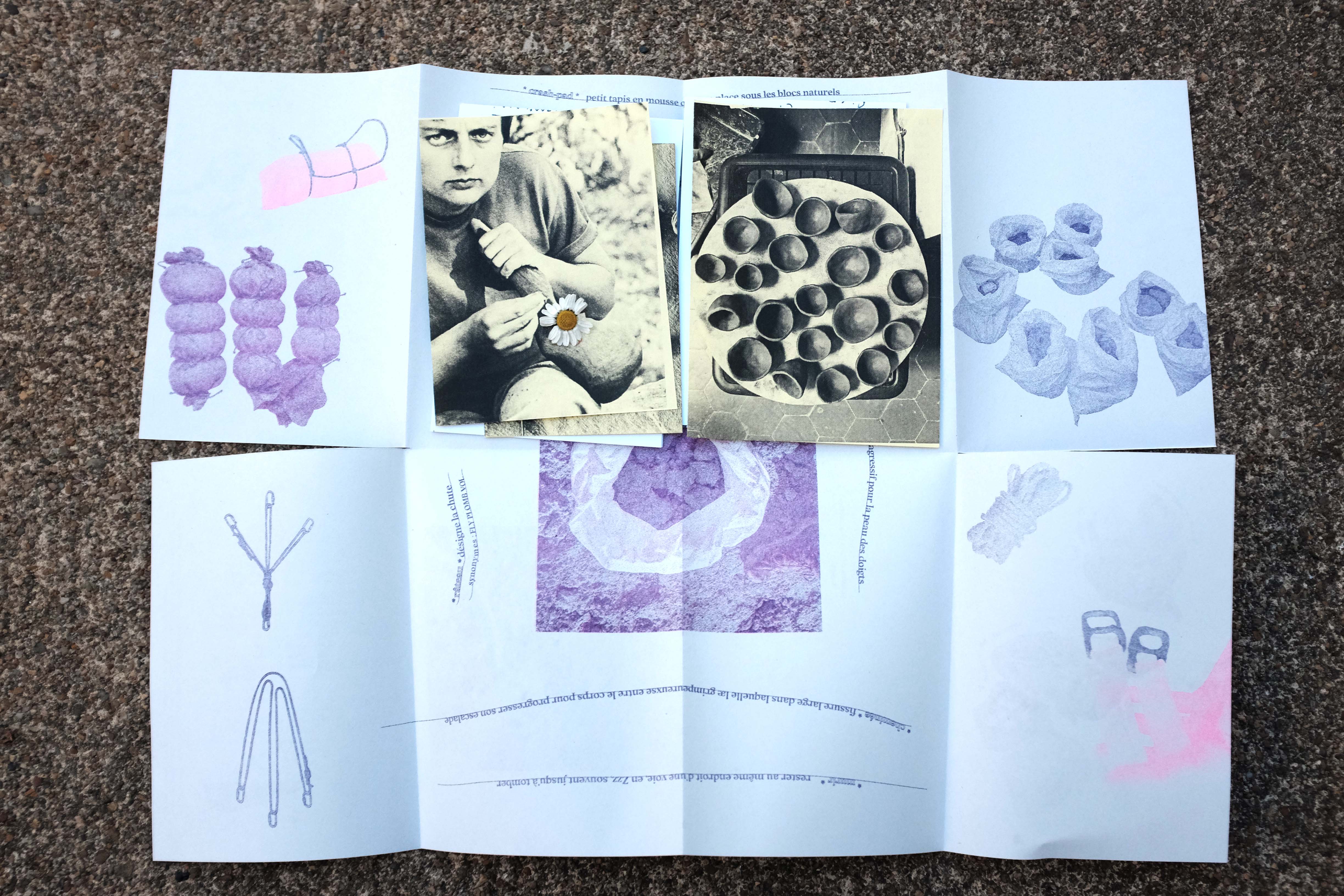 Fanzine "Soupe aux cailloux" déplié